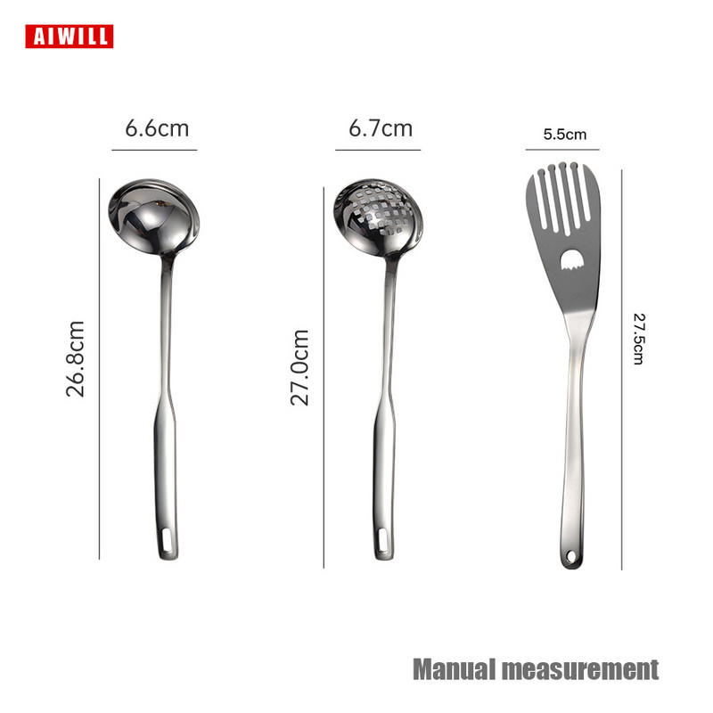 AIWILL 304 rozsdamentes acél kanál/lyukas kanál/sütő spatula kiváló minőségű hot pot étterem konyhai eszközök és háztartási