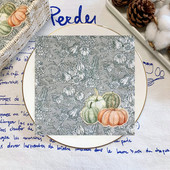 20gab/iepakojumā Pateicības dienas dekupāžas papīra salvetes Gathen ķirbju papīra salvetes ballīšu dekorēšanai Galda dekoru piederumi