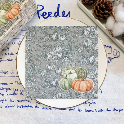 20gab/iepakojumā Pateicības dienas dekupāžas papīra salvetes Gathen ķirbju papīra salvetes ballīšu dekorēšanai Galda dekoru piederumi