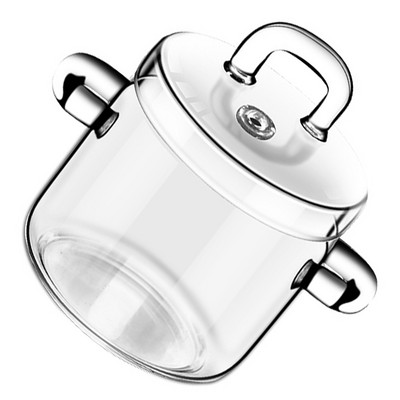 Oală de tocană Ciorbă la temperatură înaltă Oală de stocare transparentă din sticlă vintage Bucătărie Boluri pentru amestecare Ceapă Restaurant