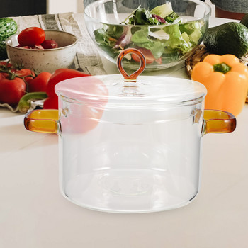 Пещ Кухненска тенджера Стъклени тенджери Комплект съдове за готвене Малък прозрачен комплект бебешки съдове от мляко