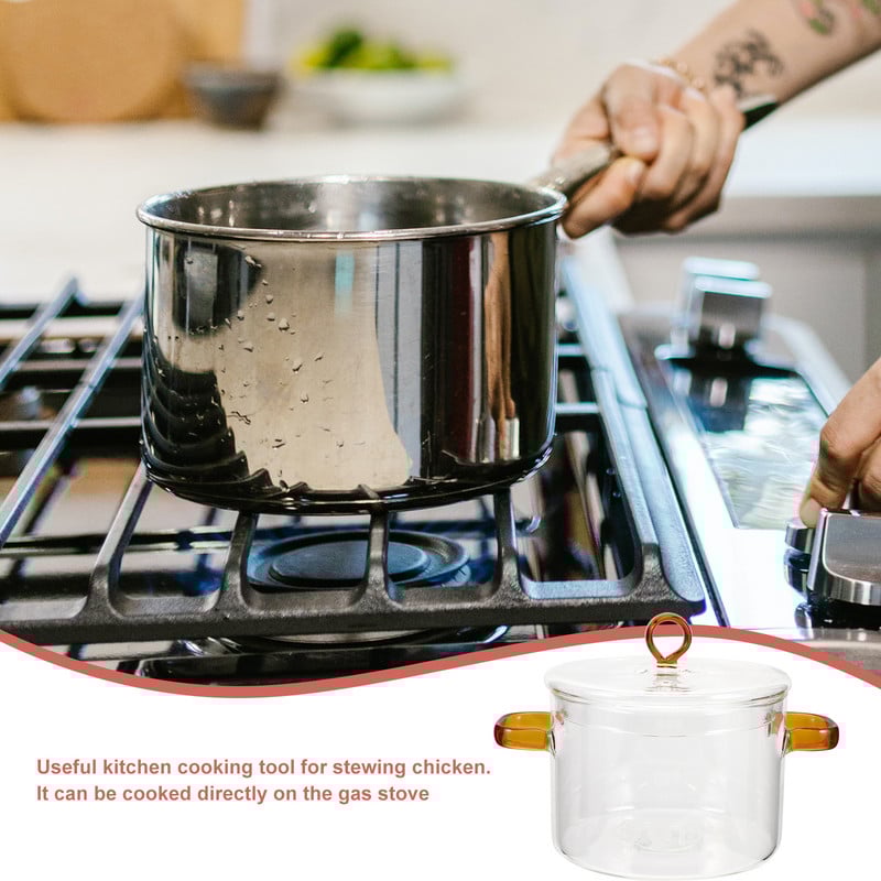 Krosnis Virtuvė Troškinys Stikliniai Puodai Virimo indų rinkinys Mažas Pieno skaidrumo Kūdikių indų rinkinys