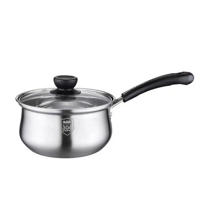 304 vastag rozsdamentes acél edény élelmiszer minőségű tejes fazék otthoni főzőleves főzés zabkása fazék gáztűzhely indukciós tűzhely univerzális