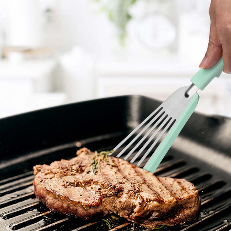 Cozy Grip Videi draudzīgs virtuves gatavošanas rīks Apgriež zivju mazuļu lāpsta Daudzfunkcionāla ēdiena gatavošanas lāpstiņa Daudzfunkcionāli virtuves piederumi