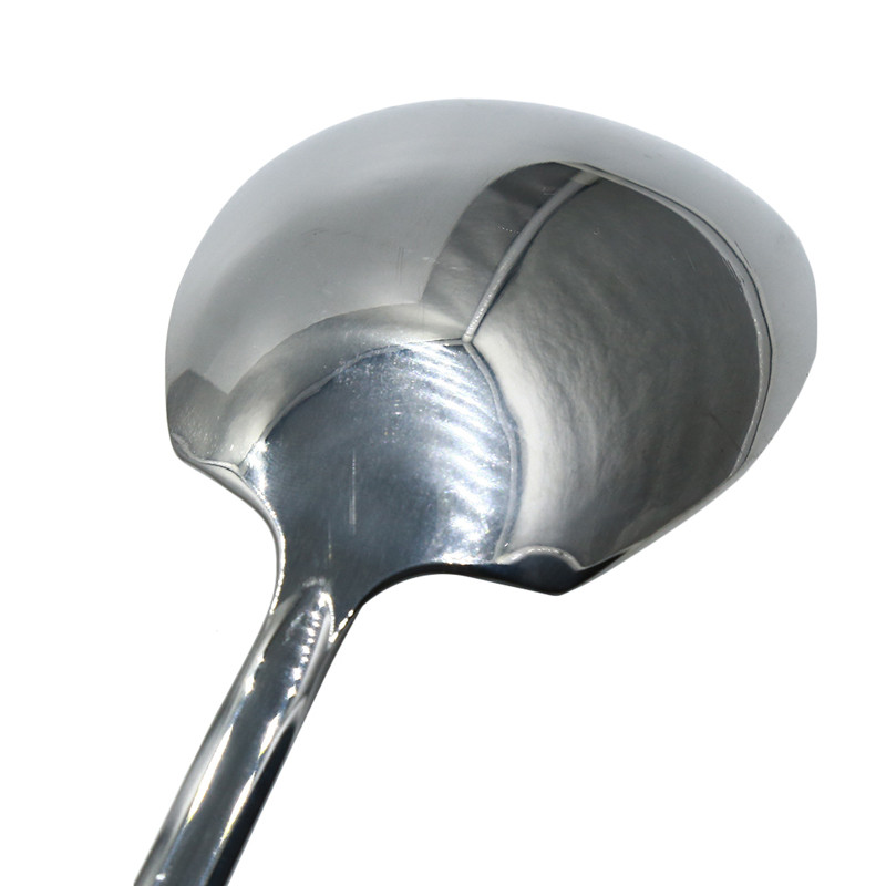 Nerūsējošā tērauda vakariņu karote liela bufetes servīzes karotes biezums apaļa zupa rīsi kafija rietumu restorāns bārs publiskais kauss