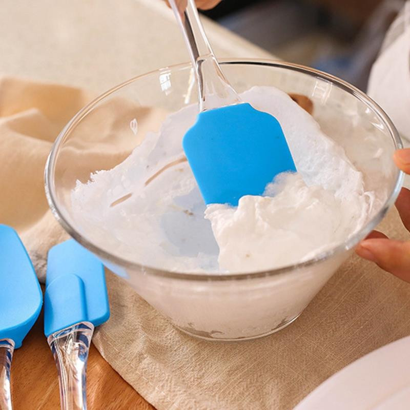 3gab Virtuve Cepšanas instrumenti silikona lāpstiņa cepšanas konditorejas izstrādājumi Noņemams skrāpis Lāpstiņa virtuves krējuma mikseris Saldējuma skrāpis