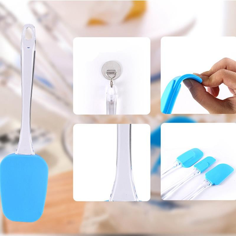 3gab Virtuve Cepšanas instrumenti silikona lāpstiņa cepšanas konditorejas izstrādājumi Noņemams skrāpis Lāpstiņa virtuves krējuma mikseris Saldējuma skrāpis