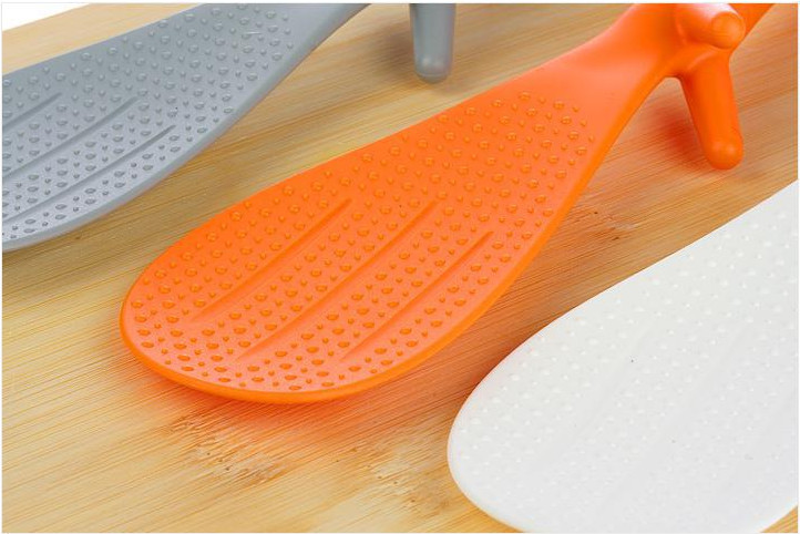 2gab 3 krāsas Radoša vāveres formas stāvoša rīsu lāpstiņa nelīpojoša karote pārtikas kvalitātes plastmasas rīsu lāpstiņa gatavošanas rīki