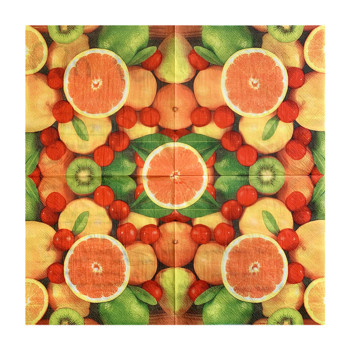 20ΤΜ/Τσάντα Vintage Πορτοκαλί Λεμόνι Ντεκουπάζ Χαρτοπετσέτες Φρούτα Χαρτί χαρτομάντηλα για πάρτι Επιτραπέζια Γάμος Χριστουγεννιάτικες προμήθειες 7