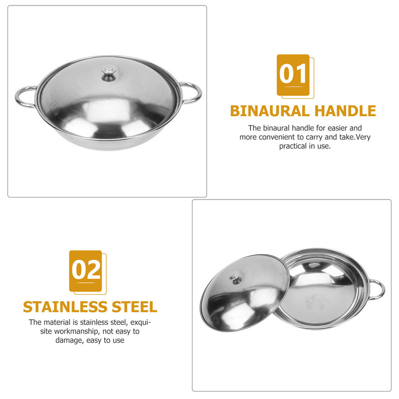 Indukcijas plīts katls korejiešu katli gatavošanas virtuves trauks Shabu biezināts nerūsējošais tērauds mājsaimniecībai karsts