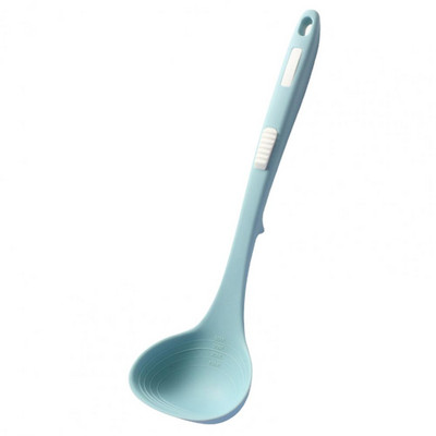 Élelmiszer-minőségű szilikon kanál hőálló, kényelmes fogantyú, kényelmes tárolási szilikon kanál forró edényhez