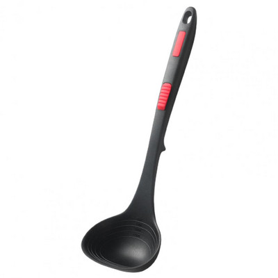 Élelmiszer-minőségű szilikon kanál hőálló, kényelmes fogantyú, kényelmes tárolási szilikon kanál forró edényhez