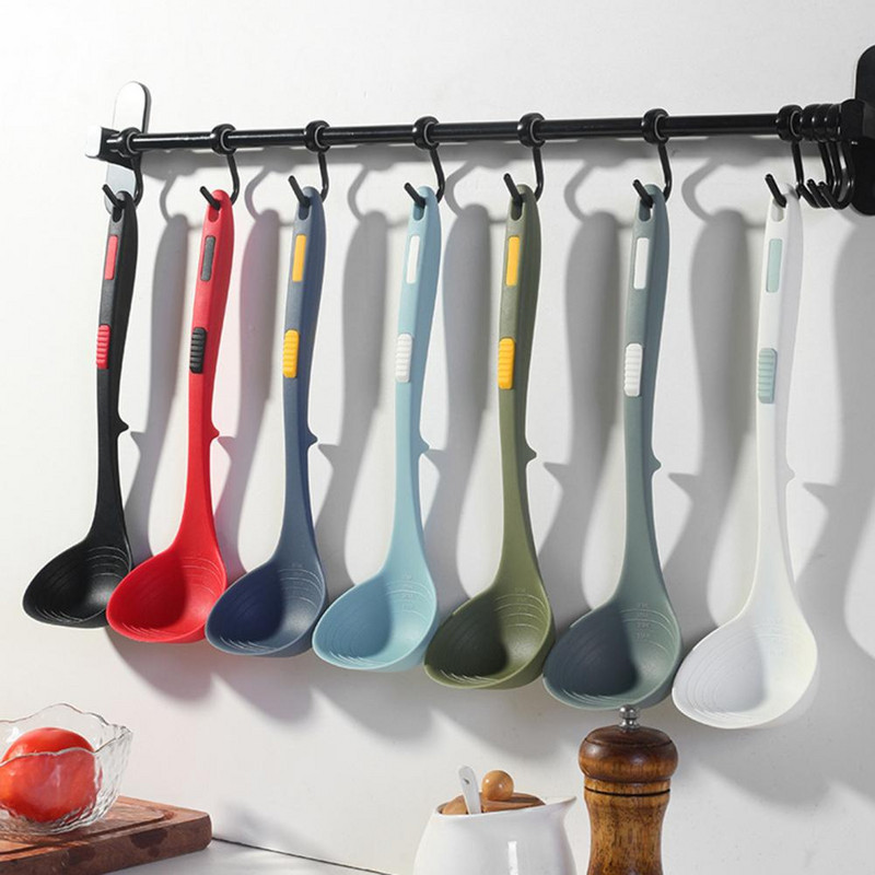 Élelmiszer-minőségű szilikon kanál hőálló, kényelmes fogantyú, kényelmes tárolási szilikon kanál forró edényhez