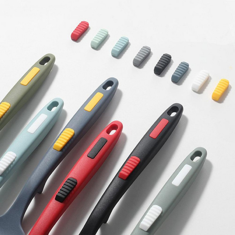 Élelmiszer-minőségű szilikon kanál hőálló, kényelmes fogantyú, kényelmes tárolási szilikon kanál forró edényhez