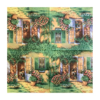 20 τεμ/τσάντα Vingtage Gardern Flowers Decoupage Χαρτοπετσέτες Φυτά Χαρτομάντηλα για πάρτι Επιτραπέζια χριστουγεννιάτικα είδη γάμου