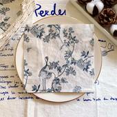 20gab./maisiņš Vintage putni ziedi dekupāžas papīra salvetes papīra salvetes ballīšu galda piederumiem kāzu festivālam Ziemassvētku piederumi 14