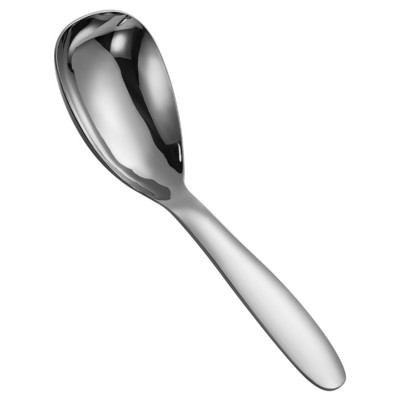 304 rozsdamentes acél nagy kapacitású leveskanalak Ezüst arany tükör polírozott mély étkészlet Otthoni konyha evőeszközök rizshez