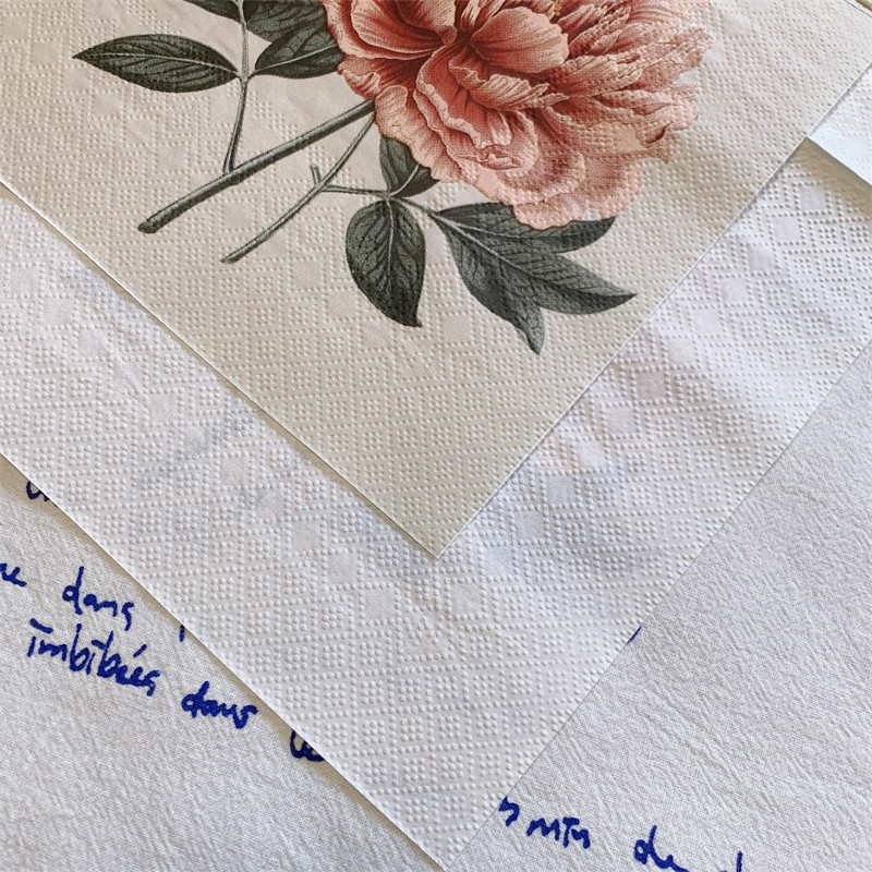 15Gb/Somiņa Eleganti Peonijas Ziedi Dekupāžas Papīra Salvetes Ziedu Papīra Salvetes viesību galda piederumiem Kāzu Ziemassvētku piederumi Jauns