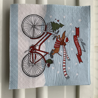 Božićne salvete papirnate elegantne maramice Božićni Djed Božićnjak dječje drvce snježni čovjek rupčić decoupage vjenčanje rođendan slatki dekor 20