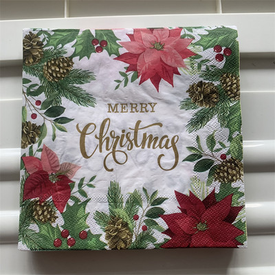 Božićne salvete papirnate elegantne maramice Božićni Djed Božićnjak dječje drvce snježni čovjek rupčić decoupage vjenčanje rođendan slatki dekor 20