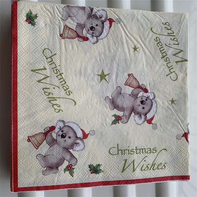 Božićne salvete papirnate elegantne maramice Božićni Djed Božićnjak dječje drvce snježni čovjek rupčić decoupage vjenčanje rođendan slatki dekor 20