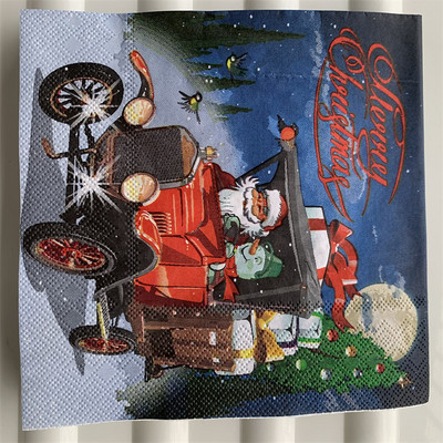 Božićne salvete papirnate elegantne maramice Božićni Djed Božićnjak dječje drvce snježni čovjek rupčić decoupage vjenčanje rođendan slatki dekor 20