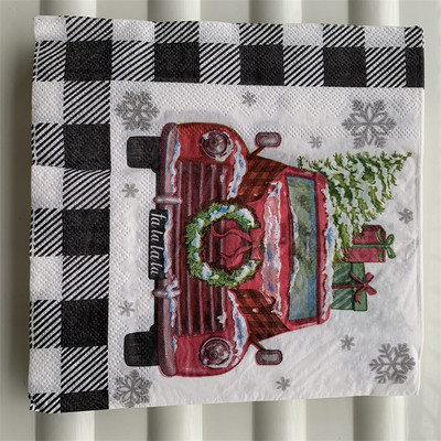 Božićne salvete papirnate elegantne maramice Božićni Djed Božićnjak dječje drvce snježni čovjek rupčić decoupage vjenčanje rođendan slatki dekor 20