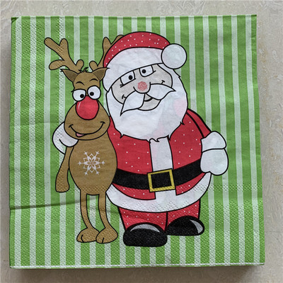 Božićne salvete papirnate elegantne maramice Božićni Djed Božićnjak dječje drvce snježni čovjek rupčić decoupage vjenčanje rođendan slatki dekor 20