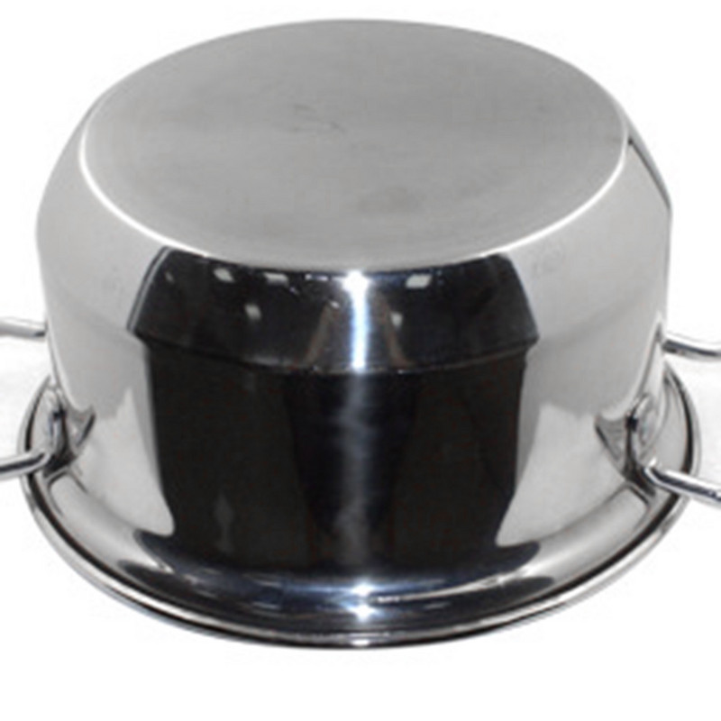 16 cm nerūsējošā tērauda mini zupas indukcijas plīts universāls katls ar 2 rokturiem, 2020