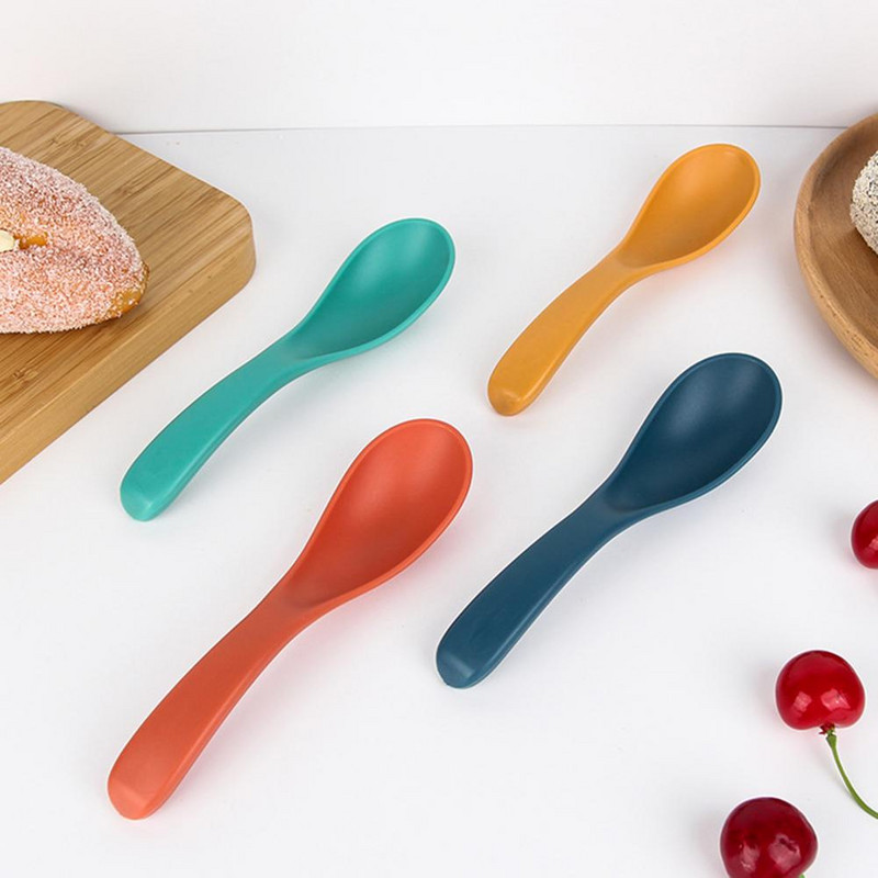 10 τεμ. Μεζούρες σούπας Άνετη λαβή Φιλική προς το περιβάλλον Ενσωματωμένες μεζούρες μαθητών Πολύχρωμες κουτάλια φαγητού σκανδιναβικού στυλ Προμήθειες σπιτιού
