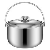 Tál fazék fém pörkölt edények edények edények edények leveskészlet acél és edény rozsdamentes serpenyő Főzőedények Handleramen Konyha