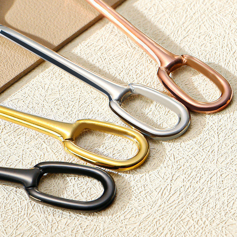 304 nerūsējošā tērauda karote ar iekarināmiem caurumiem Radoša kafijas karote garšvielu burciņa karote Daudzfunkcionālas mini maisīšanas karotes