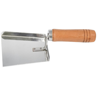 Rozsdamentes acél, fa nyelű méhkaptár tisztító lapát Méhészeti Clean Scoop szerszám Mézkaparó tisztító Méhész kellékek