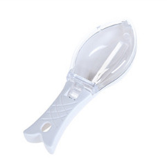 Könnyen tisztítható műanyag haltisztító eszköz Konyhai eszköz fedővel, főzőedényekkel, kézi kaparóval akasztható,