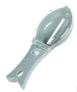 Könnyen tisztítható műanyag haltisztító eszköz Konyhai eszköz fedővel, főzőedényekkel, kézi kaparóval akasztható,