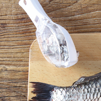 Лесен за почистване Пластмасов инструмент за почистване на риба Кухненски инструмент с капак Съдове за готвене Рибена люспа Ръчно стъргало Закачане,