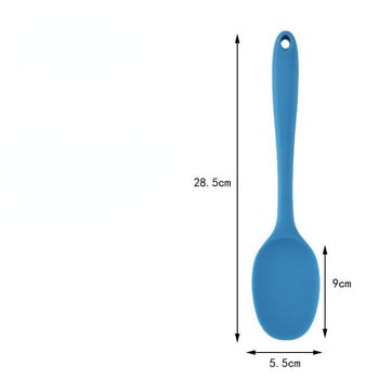 Έγχρωμο 210mm Universal, ευέλικτο, ανθεκτικό στη θερμότητα, Ξύστρα κουταλιού σιλικόνης Σπάτουλα Κέικ παγωτό για φτυάρι σκεύος κουζίνας