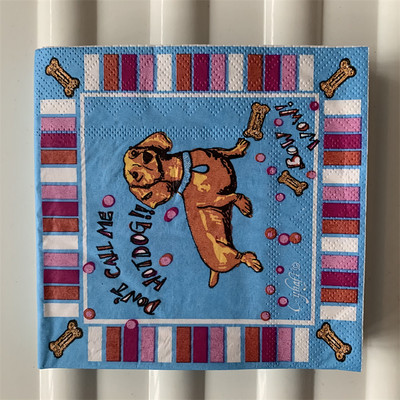 25cm mazāka vintage papīra salvete salvete jauks dzīvnieks suns kaķis zivs gaiļa eļļa amatniecības dekupāža kāzu bērnu dzimšanas dienas svinības salvetes