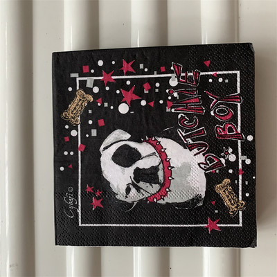 25cm mazāka vintage papīra salvete salvete jauks dzīvnieks suns kaķis zivs gaiļa eļļa amatniecības dekupāža kāzu bērnu dzimšanas dienas svinības salvetes