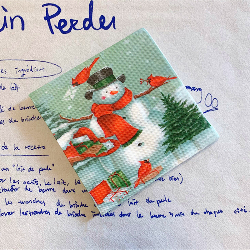 2023 Nou 20 buc/pungă Servetele de hârtie cu tema Om de zăpadă de Crăciun Servetele de decoupage de iarnă de Crăciun pentru vesela de petrecere de Crăciun Decor G