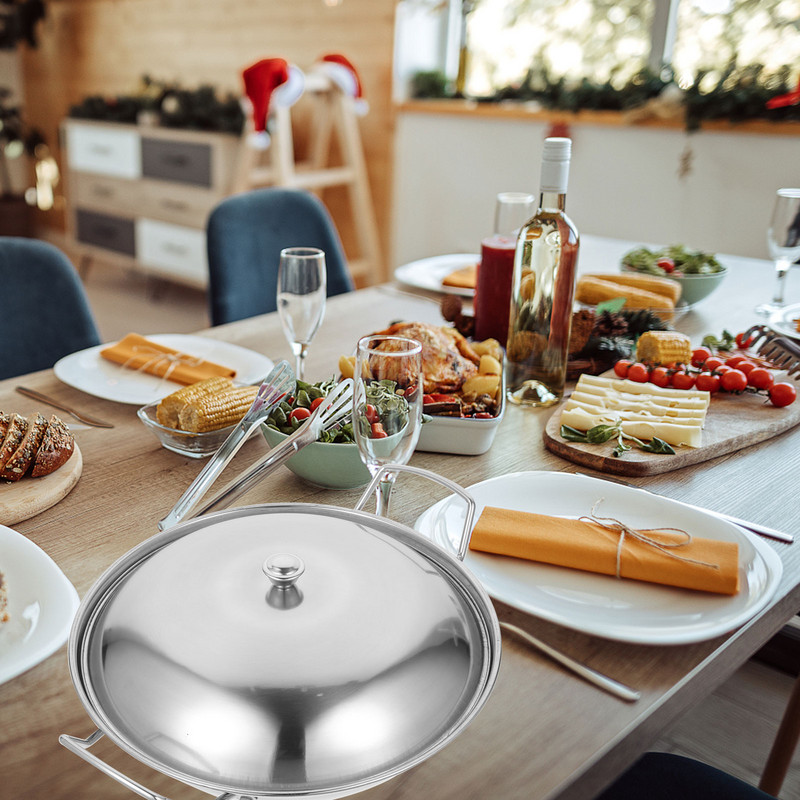 Pan Wok Pot Staal Frituren Roestvrij Koken Ķīniešu Deksel Fry Koekenpan Pannen Roer Bak Voorraad Hot Stick Woks Non Pow bakplaat