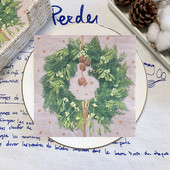 20Gb/Somiņa Priecīgus Ziemassvētkus Ziedu Papīra Salvetes Ziemassvētku Vainags Dekupāžas salvetes Ziemassvētku ballītēm Trauku dekors 2023 Jaunums