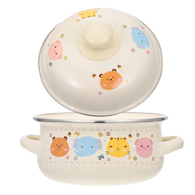 Ζαχαριέρα από ανοξείδωτο ατσάλι στοκ Κατσαρόλα Σούπα Σπίτι Γάλα στιφάδο Αντικολλητικό Κατσαρόλα σμάλτο Οικιακά σκεύη κουζίνας με καπάκι Stockpot