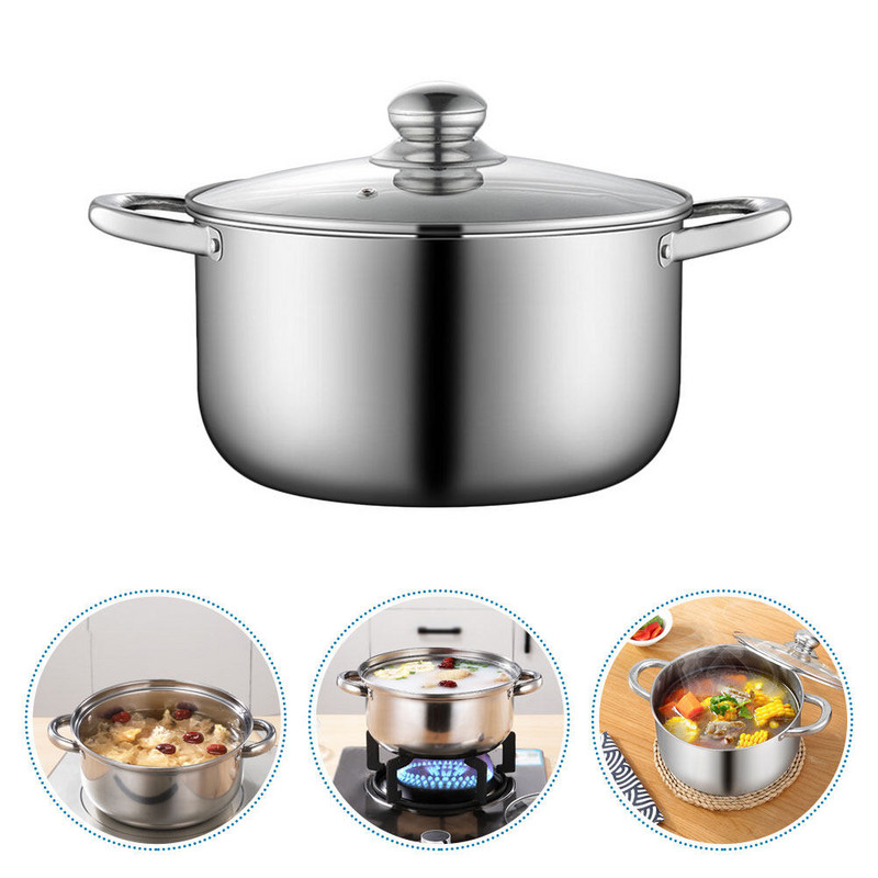 Kis serpenyős konyhai gőz edény Többfunkciós indukciós serpenyők Spagetti forrásüveg tapadásmentes serpenyők fedelek