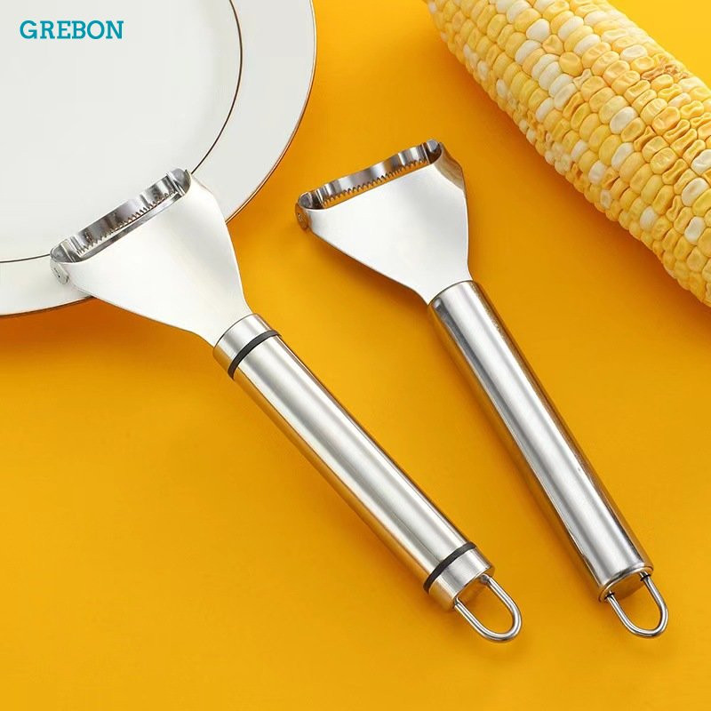 Kukurūzų branduolių separatoriaus nuėmimo įrankis nerūdijantis plienas Kukurūzų obliavimo staklės Kuliamoji Kukurūzų branduolių Sluokslė Buitinė kuliamoji virtuvės įranga