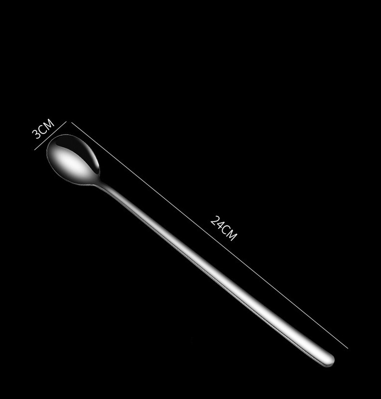 3db 304 rozsdamentes acél kanalak fagylalt kanalak hosszú nyelű kávéskanálok keverőkanalak konyhai edények