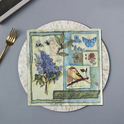 20GAB Asorti vintage kaķu suņu vienreizējās lietošanas salvetes Dzīvnieku dekupāžas materiāli Amatniecība mēbelēm salvešu papīrs Ziemassvētku dekors