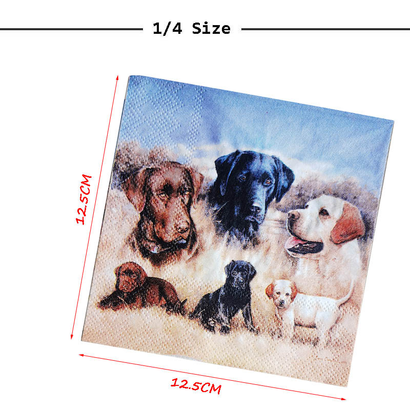 20GAB Asorti vintage kaķu suņu vienreizējās lietošanas salvetes Dzīvnieku dekupāžas materiāli Amatniecība mēbelēm salvešu papīrs Ziemassvētku dekors