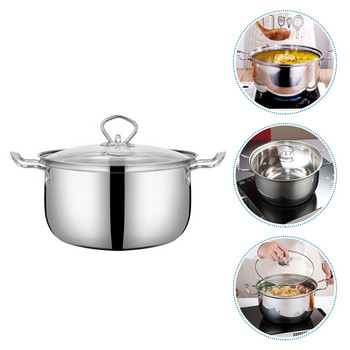 Кухненски принадлежности Малка тенджера Ежедневна употреба Тенджера за готвене от неръждаема стомана Домакинска супа