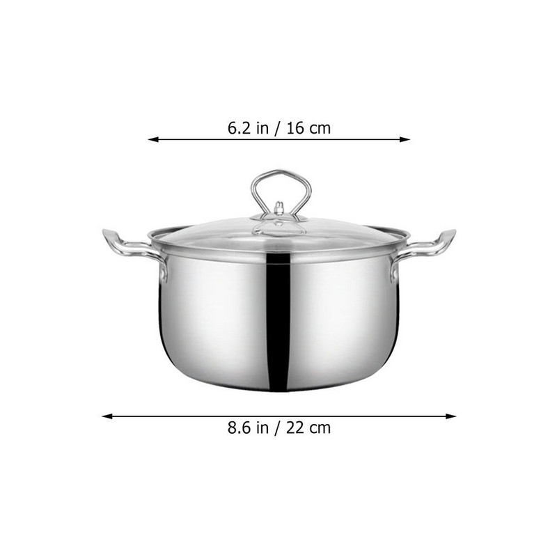 Daudzfunkcionāls katliņš pārtikas zupas tvaika kastrolis ikdienas lietošanai Stockpot Daudzfunkcionāls